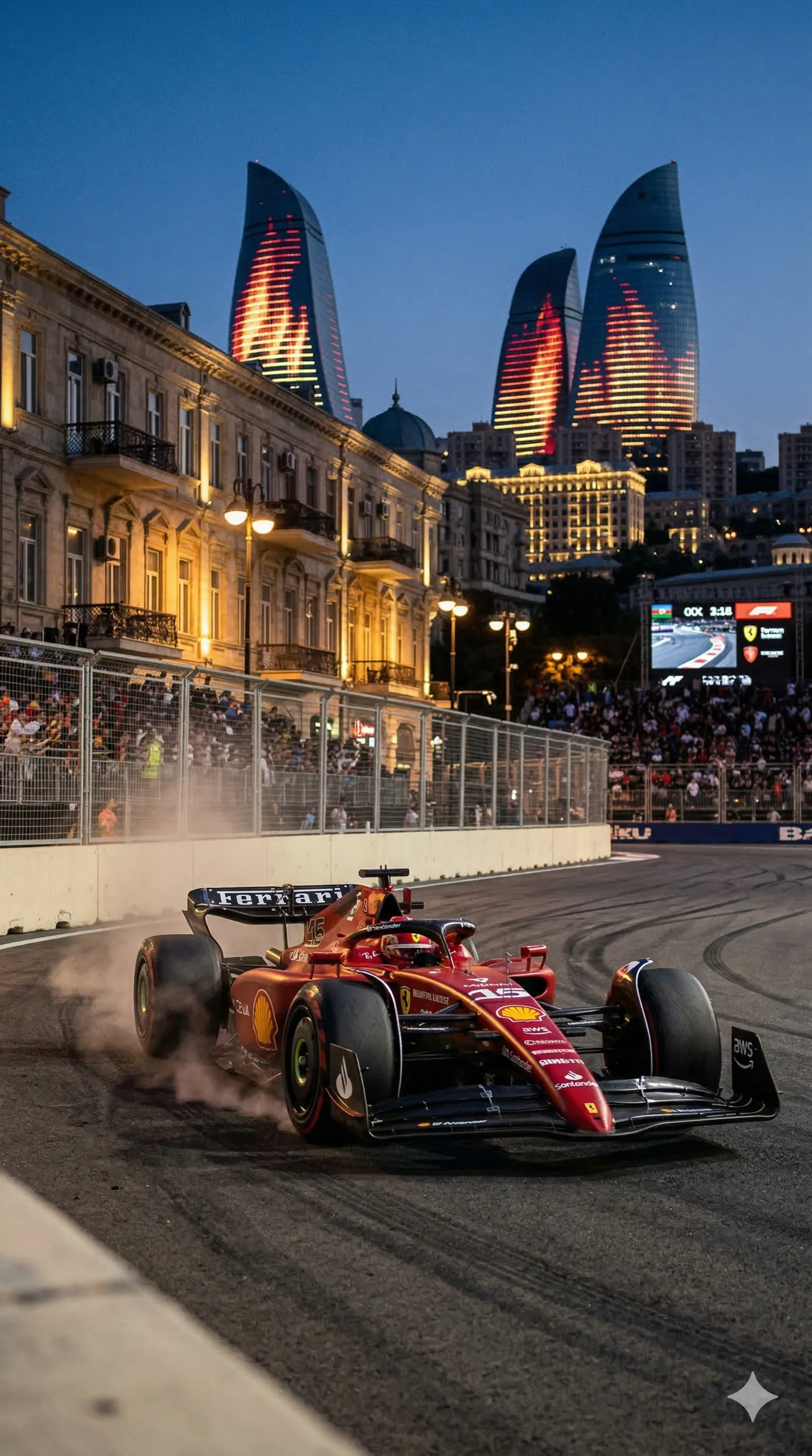 F1 Baku Grand Prix 2026 — Formule 1 Bakou, Formel 1 Baku, Fórmula 1 Bakú, فورمولا 1 باكو